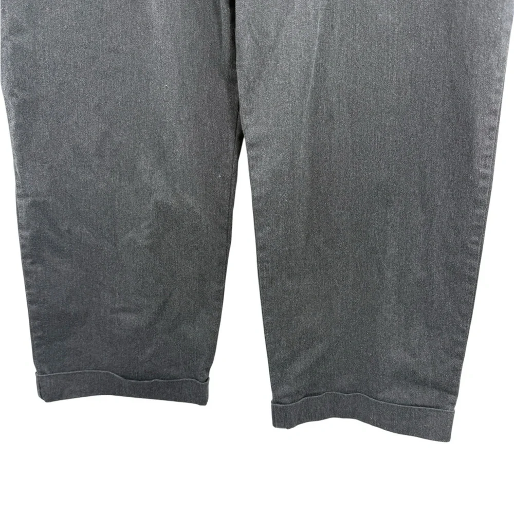 Dockers Relaxed Fit Gray Dress Pants 40x29 Cuffed Classic Business Casual